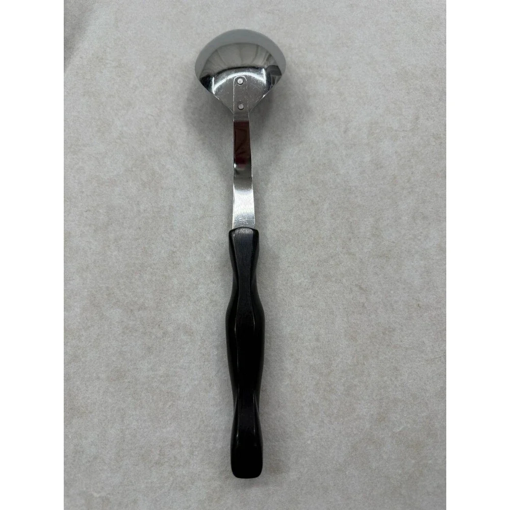 CUTCO Lot of 5 Serving Utensils Black Handles 17KD 17JI Slot Spoon Turner Whisk